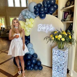 Amanda UprIchard White Bridal Shower Dress